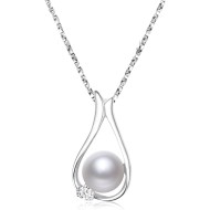 Perlenketten – Geschenke für Frauen: Halskette mit Perlenanhänger für Mutter, Ehefrau, Freundin – edler Schmuck für Weihnachten, Jahrestag, Valentinstag, Muttertag