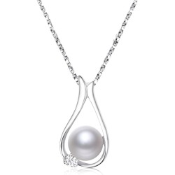 Perlenketten – Geschenke für Frauen: Halskette mit Perlenanhänger für Mutter, Ehefrau, Freundin – edler Schmuck für Weihnachten, Jahrestag, Valentinstag, Muttertag