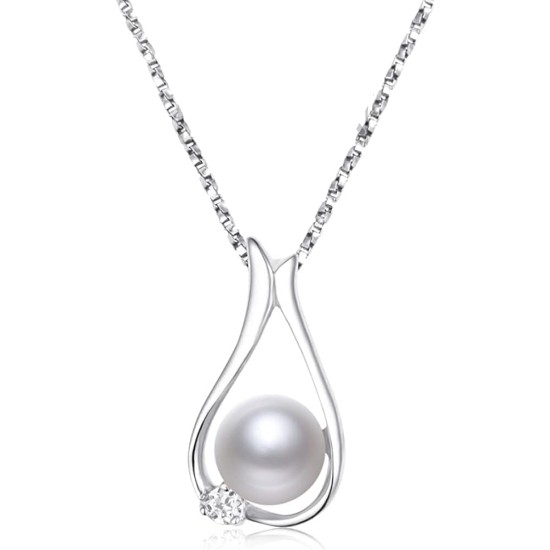 Perlenketten – Geschenke für Frauen: Halskette mit Perlenanhänger für Mutter, Ehefrau, Freundin – edler Schmuck für Weihnachten, Jahrestag, Valentinstag, Muttertag