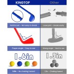 KINGTOP Kleinkind-Golfset mit Putting-Matte und Cornhole-Board, Kinder-Golfschläger von 3–5 Jahren mit 10 Bällen, 4 Schlägern, 2 Löchern und Wagen, Sportspielzeug für Kleinkinder im Innen- und Außenbereich