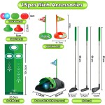 Verbessertes Kinderspielzeug-Golfset mit automatischem Dinosaurier-Golf-Return, LED-beleuchteten Nacht-Golfbällen, 3 Schlägern, Putting-Matte, Minigolf-Spielen für Kleinkinder von 3–8 Jahren, Indoor-Outdoor-Sportspielzeug für Jungen und Mädchen ab 3 Jahre Verbessertes Kinderspielzeug-Golfset mit automatischem Dinosaurier-Golf-Return, LED-beleuchteten Nacht-Golfbällen, 3 Schlägern, Putting-Matte, Minigolf-Spielen für Kleinkinder von 3–8 Jahren, Indoor-Outdoor-Sportspielzeug für Jungen und Mädchen ab 3 Jahre