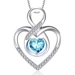 RIVIKO Unendlichkeits-Herz-Symbol-Halskette für Frauen, 925er Sterlingsilber, Liebesherz-Anhänger, Valentinstag, Jahrestag, Geburtstag, Weihnachten, Schmuck, Geschenke für Frauen, Mutter, Ehefrau, Schwester, ihre Freunde RIVIKO Unendlichkeits-Herz-Symbol-Halskette für Frauen, 925er Sterlingsilber, Liebesherz-Anhänger, Valentinstag, Jahrestag, Geburtstag, Weihnachten, Schmuck, Geschenke für Frauen, Mutter, Ehefrau, Schwester, ihre Freunde