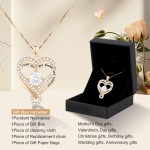 Geburtsstein-Herz-Halsketten für Frauen, Unendlichkeits-Anhänger aus S925-Sterlingsilber, Schmuck für Frauen, Hochzeitstag, Geburtstag, Muttertagsgeschenke für Mutter, Mutter, Ehefrau, Freundin