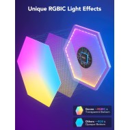 Govee Glide Hexa-Lichtpaneele, RGBIC-Hexagon-LED-Wandleuchten, Wi-Fi-Smart-Home-Kreativwandleuchten mit Musiksynchronisierung, funktioniert mit Alexa Google Assistant für Indoor-Gaming-Dekoration, 10er-Pack Govee Glide Hexa-Lichtpaneele, RGBIC-Hexagon-LED-Wandleuchten, Wi-Fi-Smart-Home-Kreativwandleuchten mit Musiksynchronisierung, funktioniert mit Alexa Google Assistant für Indoor-Gaming-Dekoration, 10er-Pack
