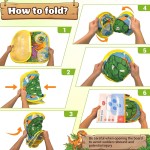 3-in-1-Dinosaurier-Futter-Sitzsack-Wurfspiel für Jungen und Kleinkinder im Alter von 3 4 bis 5 Jahren, Osterkörbchenfüller, Outdoor-Spielzeug außerhalb des Hinterhofrasens, Indoor-Familienpartyspiel, Geburtstagsgeschenke für 3–5 Vorschulkinder