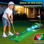 Verbessertes Kinderspielzeug-Golfset mit automatischem Dinosaurier-Golf-Return, LED-beleuchteten Nacht-Golfbällen, 3 Schlägern, Putting-Matte, Minigolf-Spielen für Kleinkinder von 3–8 Jahren, Indoor-Outdoor-Sportspielzeug für Jungen und Mädchen ab 3 Jahre Verbessertes Kinderspielzeug-Golfset mit automatischem Dinosaurier-Golf-Return, LED-beleuchteten Nacht-Golfbällen, 3 Schlägern, Putting-Matte, Minigolf-Spielen für Kleinkinder von 3–8 Jahren, Indoor-Outdoor-Sportspielzeug für Jungen und Mädchen ab 3 Jahre
