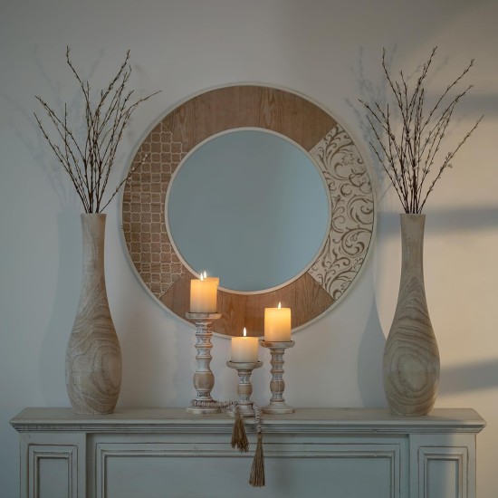 Hanobe-Bodenvase, Heimdekoration: 55,9 cm hohe, dekorative Holzvasen für das Wohnzimmer, große rustikale Bauernhaus-Boho-Vase für Esstisch, Herzstück, Schlafzimmer, Ecke, Flur Hanobe-Bodenvase, Heimdekoration: 55,9 cm hohe, dekorative Holzvasen für das Wohnzimmer, große rustikale Bauernhaus-Boho-Vase für Esstisch, Herzstück, Schlafzimmer, Ecke, Flur