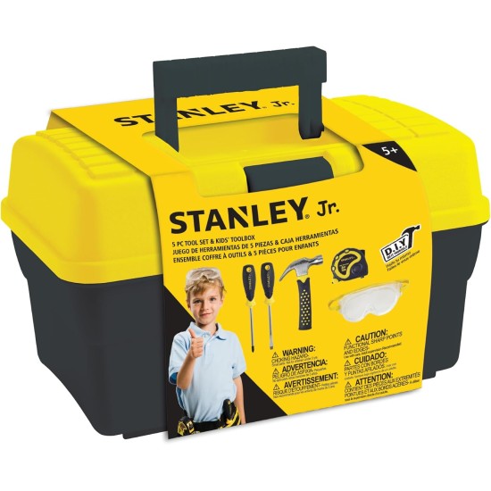 Stanley Jr – 5-teiliges Werkzeugset mit Werkzeugkasten Stanley Jr – 5-teiliges Werkzeugset mit Werkzeugkasten