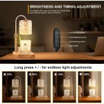 Kerzenwärmerlampe mit 3 Glühbirnen, höhenverstellbarer dimmbarer Kerzenwärmer mit Timer, Kerzenlampe mit bezauberndem Geschenkband, Geburtstagsgeschenke für Frauen und Mütter, Einweihungsgeschenke, neue Heimdekoration