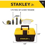 Stanley Jr – 5-teiliges Werkzeugset mit Werkzeugkasten Stanley Jr – 5-teiliges Werkzeugset mit Werkzeugkasten
