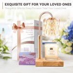 Kerzenwärmerlampe mit 3 Glühbirnen, höhenverstellbarer dimmbarer Kerzenwärmer mit Timer, Kerzenlampe mit bezauberndem Geschenkband, Geburtstagsgeschenke für Frauen und Mütter, Einweihungsgeschenke, neue Heimdekoration