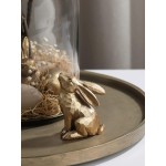 DN DECONATION Goldene Polyresin-Hasen-Dekor-Kaninchenfiguren, Osterhasen-Statue, 3er-Set für frühlingshafte Tischdekoration DN DECONATION Goldene Polyresin-Hasen-Dekor-Kaninchenfiguren, Osterhasen-Statue, 3er-Set für frühlingshafte Tischdekoration