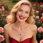 Rosen-Geburtsstein-Herz-Halsketten für Frauen, S925-Sterlingsilber, „I Love You“, Schmuck, Geschenk für Frauen, Geburtstag, Hochzeitstag, Muttertagsgeschenke für Mutter, Mutter, Ehefrau, Freundin mit Geburtsstein-Anhänger-Halskette