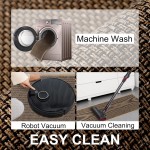 Küchenmatten-Set mit 2 Stück, gepolsterte, rutschfeste Teppiche für den Küchenboden, saugfähiger Läufer, bequeme Stehmatten, waschbar für Küche, Büro, Zuhause (braun, 43,9 x 119,4 cm + 43,9 x 76,2 cm)