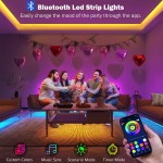 Leeleberd LED-Leuchten für Schlafzimmer, 30 m (2 Rollen à 50 Fuß), Musiksynchronisation, Farbwechsel, RGB-LED-Streifen mit Fernbedienung, App-Steuerung, Bluetooth-LED-Streifen, Lichter für Zimmer, Zuhause, Küche, Party-Dekoration Leeleberd LED-Leuchten für Schlafzimmer, 30 m (2 Rollen à 50 Fuß), Musiksynchronisation, Farbwechsel, RGB-LED-Streifen mit Fernbedienung, App-Steuerung, Bluetooth-LED-Streifen, Lichter für Zimmer, Zuhause, Küche, Party-Dekoration