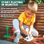 Tierisches Ringwurfspiel-Spielzeugset für Kinder, 6 Zielscheibenständer und 36 Ringe kombiniert, Indoor-Outdoor-Partyhof, Familienaktivität für Erwachsene, Feiertagsgeschenk, Geburtstagsgeschenk für Kleinkinder, Jungen, Mädchen, Kinder ab 3 Jahren