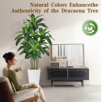 1,8 m großer künstlicher Dracaena-Baum, künstlicher Baum für den Innenbereich mit weißem hohem Pflanzgefäß, hohe künstliche Pflanzen für den Innenbereich, künstlicher Seidenbaum für Heim- und Bürodekoration (weiß)