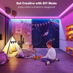 Leeleberd LED-Leuchten für Schlafzimmer, 30 m (2 Rollen à 50 Fuß), Musiksynchronisation, Farbwechsel, RGB-LED-Streifen mit Fernbedienung, App-Steuerung, Bluetooth-LED-Streifen, Lichter für Zimmer, Zuhause, Küche, Party-Dekoration Leeleberd LED-Leuchten für Schlafzimmer, 30 m (2 Rollen à 50 Fuß), Musiksynchronisation, Farbwechsel, RGB-LED-Streifen mit Fernbedienung, App-Steuerung, Bluetooth-LED-Streifen, Lichter für Zimmer, Zuhause, Küche, Party-Dekoration