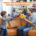 2er-Pack Blasterpistolen für Jungen, Spielzeug für Kinder ab 3 Jahren, 80 Pfeile aus weichem Schaumstoff, 2 Zielscheiben und 2 Handschlaufen, Waffenspielzeug, Geschenke für Kinder im Alter von 8–12 Jahren, Weihnachtsstrumpffüller, Partyzubehör für Kleinki