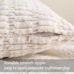 Packung mit 2 dekorativen Cord-Kissenbezügen, 45,7 x 45,7 cm, weich gestreifte Kissenbezüge, moderne Bauernhaus-Heimdekoration für Sofa, Wohnzimmer, Couch, Bett (cremeweiß) Packung mit 2 dekorativen Cord-Kissenbezügen, 45,7 x 45,7 cm, weich gestreifte Kissenbezüge, moderne Bauernhaus-Heimdekoration für Sofa, Wohnzimmer, Couch, Bett (cremeweiß)