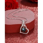 Geschenke für Frauen – Halskette mit schwarzen Tahiti-Perlen – Geschenk für Frau, Hochzeit, Geburtstag, Jahrestag, Schmuck – Mutter, Freundin, Muttertag, Geschenke für Mutter, Frauen, Valentinstag, Weihnachten