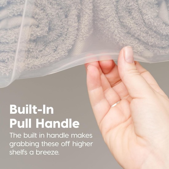 IRIS USA 6er-Pack 54 Quart stapelbare Aufbewahrungsbehälter mit Deckel [Hergestellt in den USA] – Alltagsorganisator mit Verriegelung, durchsichtiger Kunststoff, Organisationsbehälter, Schrank, Schlafzimmer, Regaleinheiten, Heimaufbewahrung – transparent/